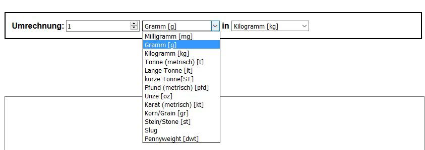 gewichtsumrechner 1