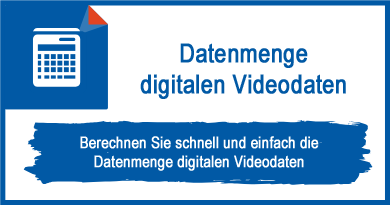 Datenmenge digitalen Videodaten