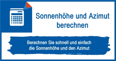 Sonnenhöhe und Azimut berechnen