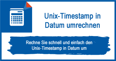 Unix-Timestamp in Datum umrechnen