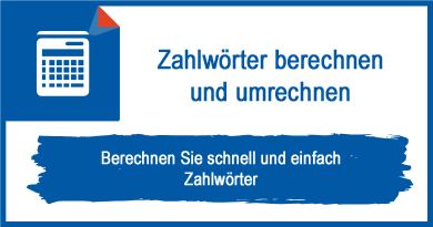 Zahlwörter berechnen und umrechnen