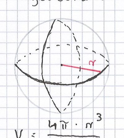 Volumen-einer-Kugel-berechnen