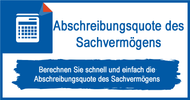 Abschreibungsquote des Sachvermögens