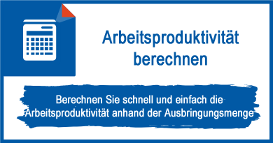 Arbeitsproduktivität berechnen