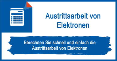 Austrittsarbeit von Elektronen