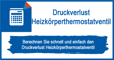 Druckverlust Heizkörperthermostatventil