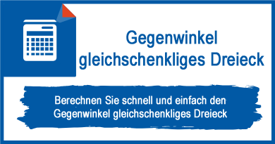 Gegenwinkel gleichschenkliges Dreieck