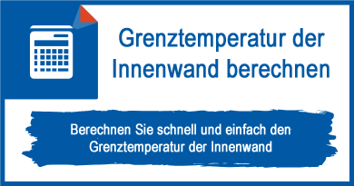 Grenztemperatur der Innenwand berechnen