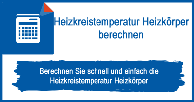 Heizkreistemperatur Heizkörper berechnen