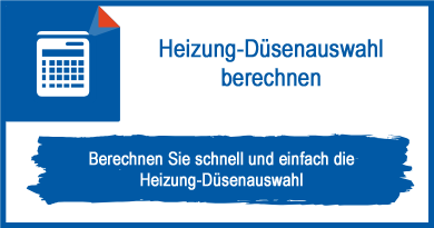 Heizung-Düsenauswahl berechnen