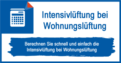 Intensivlüftung bei Wohnungslüftung