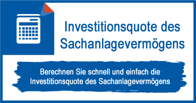 Investitionsquote des Sachanlagevermögens