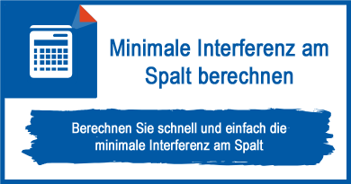 Minimale Interferenz am Spalt berechnen