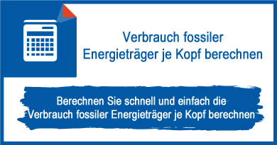 Verbrauch fossiler Energieträger je Kopf berechnen