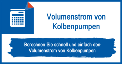 Volumenstrom von Kolbenpumpen